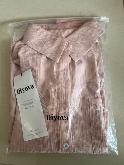 DIYOVA Women's Casual Comfortable Loose Shirt